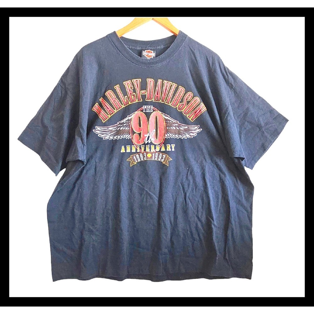 Harley-Davidson 90th‎ Anniversary Hal's Milwaukee T-Shirt Plus Size XXL Black